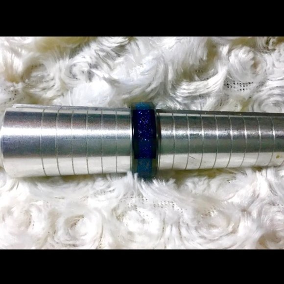 Hieroglyphic Electric Blue Black SS Band - Picture 6 of 15